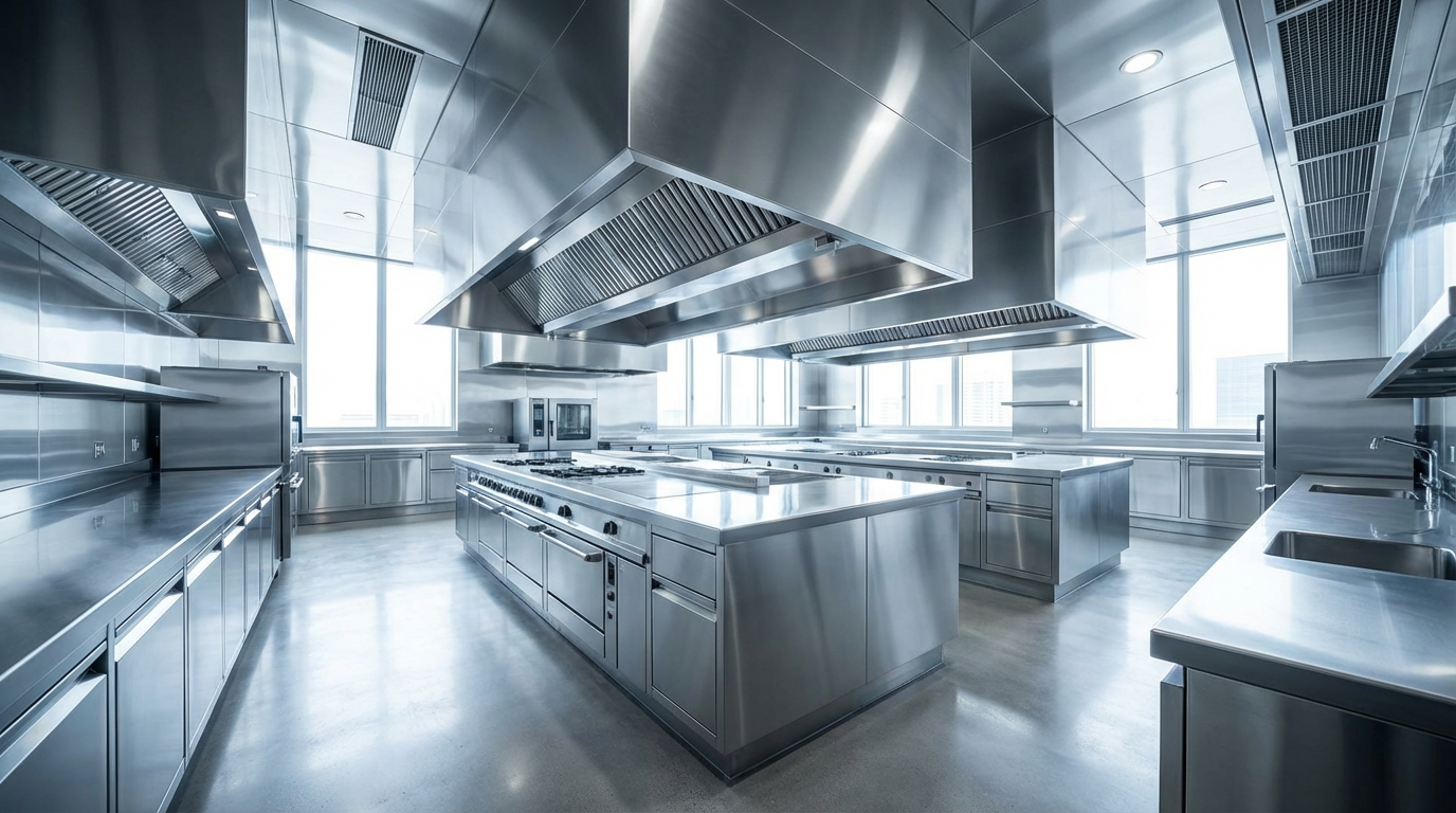 Stainless steel kitchen